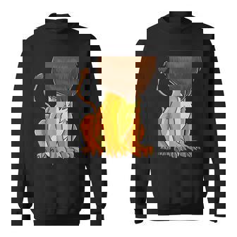 Lion Body Costume Mane Cute Headless Funny Lions Halloween Sweatshirt | Mazezy