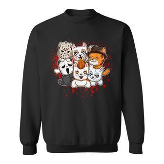 My Little Horror Crew Halloween Cats Sweatshirt - Seseable