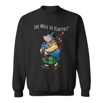 The Little Mole Of Kintyre Playing Bagpipes Sweatshirt | Mazezy UK