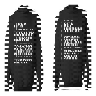 Live By Intuition And Inspiration Intuition Quote Sweatshirt | Mazezy