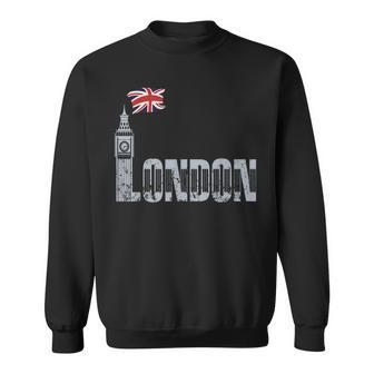 London Flag Vintage Sweatshirt | Mazezy