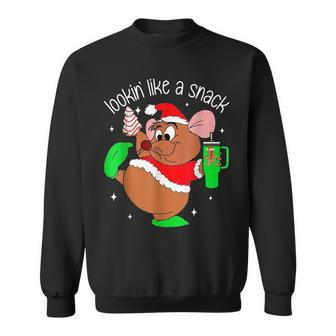 Out Here Looking Like A Snack Mouse Christmas Sweatshirt - Seseable