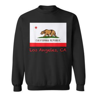Los Angeles California Usa Flag Souvenir Sweatshirt | Mazezy AU