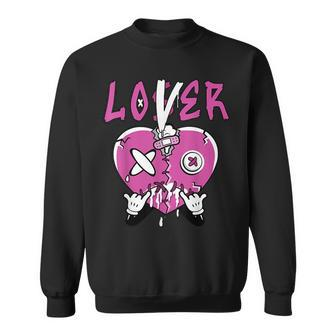 Loser Lover Drip Heart Gs Active Fuchsia Matching Sweatshirt - Seseable
