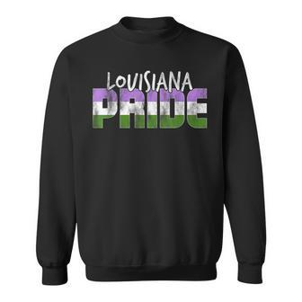 Louisiana Pride Genderqueer Flag Sweatshirt | Mazezy