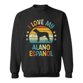 Love My Alano Espanol Or Spanish Bulldog Dog Sweatshirt | Mazezy