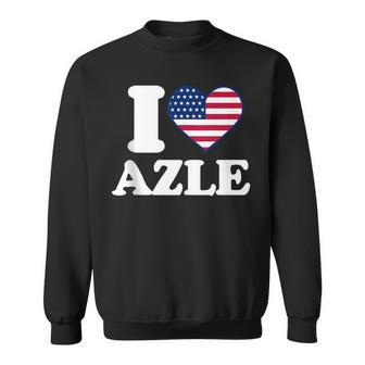 I Love Azle I Heart Azle Sweatshirt | Mazezy