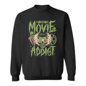 I Love Horror Movies Addict Retro 80S Movie Lover 80S Sweatshirt | Mazezy