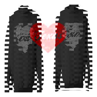 I Love Texas Heart T Lone Star State Sweatshirt | Mazezy