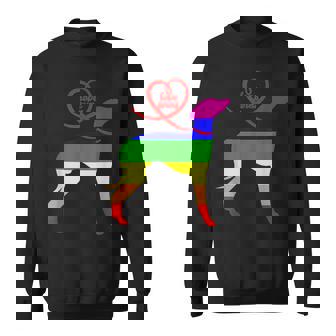 Love Wins Italian Greyhound Lgbt Pride Sweatshirt | Mazezy