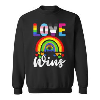 Love Wins Lgbtq Pride & Gay Love Pride Parade Sweatshirt | Mazezy