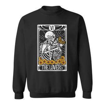 The Lovers Tarot Card Reading Witch Aesthetic Halloween Reading s Sweatshirt | Mazezy