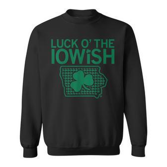 Luck O’ The Iowish Irish St Patrick's Day Sweatshirt - Thegiftio