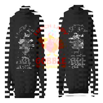 Lunch Lady Thanksgiving Lunch Lady Gobble Squad Sweatshirt | Mazezy