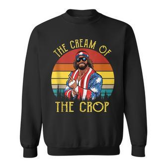 Macho-The Cream Of The Crop Wrestling Funny Retro Vintage Sweatshirt - Seseable