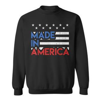 Made In America Pride Cute Born In Usa 4Th Of July Patriot Sweatshirt | Mazezy