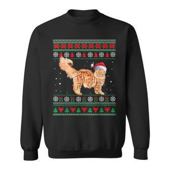 Maine Coon Merry Christmas Ugly Sweater Cat Sweatshirt | Mazezy