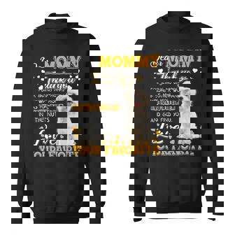 Maltese Dear Mommy Thank You For Being My Mommy Sweatshirt - Monsterry