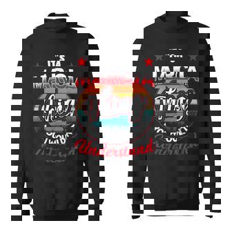 Marcia Retro Name Its A Marcia Thing Sweatshirt | Mazezy