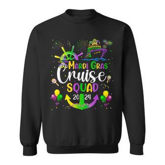 Mardi Gras Cruise 2024 Ship Family Matching Trip Costume Sweatshirt - Seseable