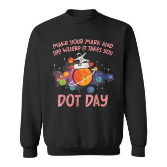 Make Mark Astronaut Space International Dot Day Boys Sweatshirt - Monsterry UK