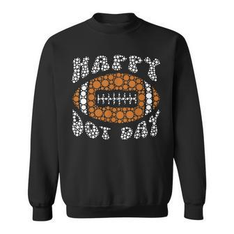 Make Your Mark And See Dot Day Football Player Polka Dot Sweatshirt | Mazezy DE