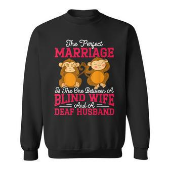 Married Couple Wedding Anniversary Marriage Sweatshirt - Monsterry