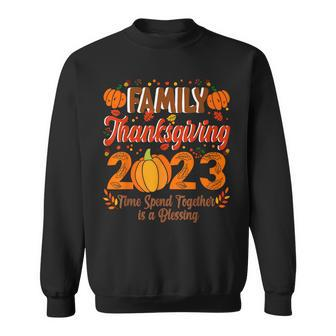 Matching Family Thanksgiving 2023 Happy Thanksgiving Pumpkin Sweatshirt | Mazezy