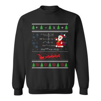 Math Lovers Equation Ugly Christmas Sweater Sweatshirt - Monsterry