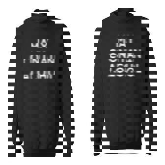 May Contain Alcohol Blurry Blurred Funny Drinking Party Sweatshirt | Mazezy
