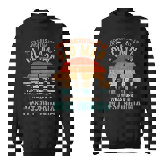 Mb Never Underestimate An Old Man Born In West Virginia Sweatshirt - Seseable