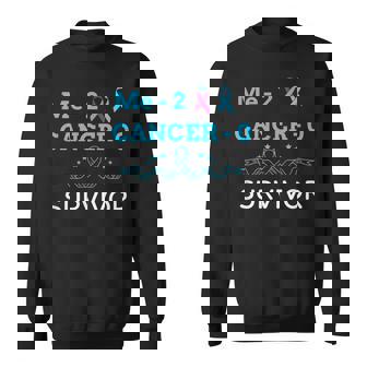 Me 2 Cancer 0 Prostate And Thyroid Ribbons Sweatshirt | Mazezy