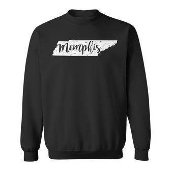 Memphis Tennessee Native Pride Home State Vintage Longsleeve Sweatshirt | Mazezy
