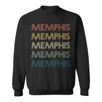 Memphis Tennessee State Pride Vintage Retro 70S State Sweatshirt | Mazezy