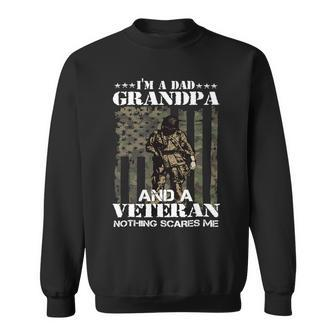 Mens Im A Dad Grandpa Veteran Fathers Day 113 Sweatshirt - Monsterry UK