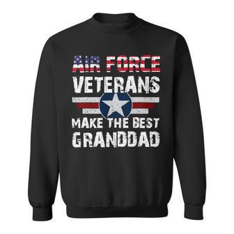 Mens Proud Air Force Veterans Make The Best Granddad Us Flag 310 Sweatshirt - Monsterry CA