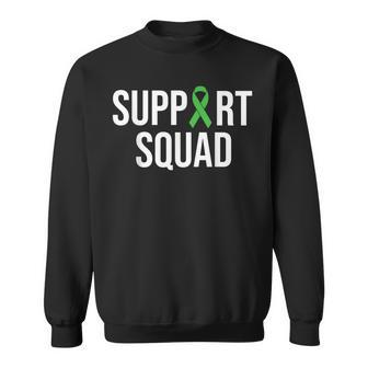 Mental Health Awareness Green Ribbon Support Squad Gift For Men Sweatshirt | Mazezy UK