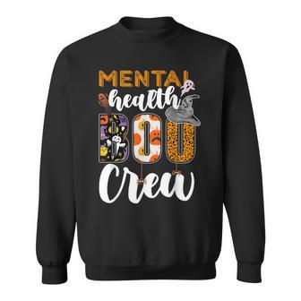 Mental Health Boo Crew Halloween Matching Counselor Sweatshirt - Thegiftio UK