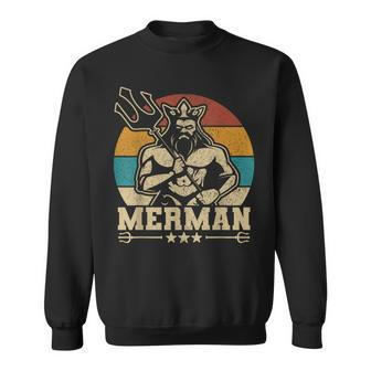Merdaddy Mermaid Dad Costume Fathers Day Party Outfit Merman Sweatshirt | Mazezy
