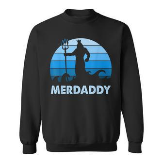 Merdaddy Mermaid Security Merman Daddy Fathers Day Swimmer Sweatshirt - Monsterry DE