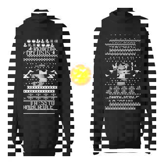 Merry Christmas And A Blessed Yule Ugly Christmas Sweaters Sweatshirt - Monsterry