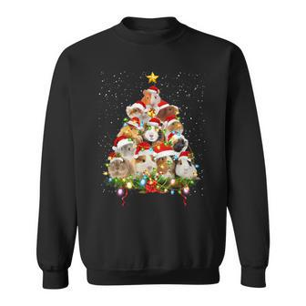 Merry Christmas Guinea Pig Christmas Ornament Tree Santa Sweatshirt - Thegiftio UK