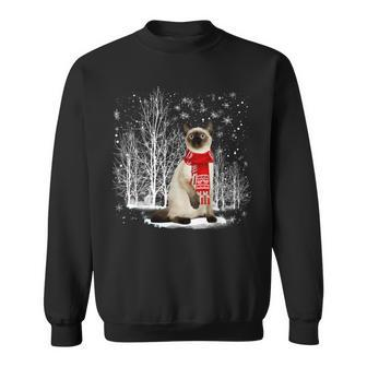 Merry Christmas Santa Ragdoll Siamese Cat Christmas Sweatshirt | Mazezy