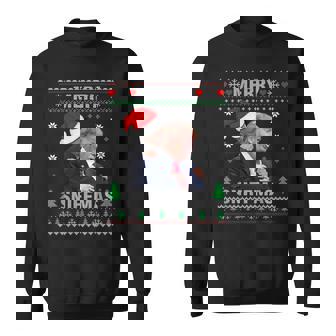 Merry Sniffmas Christmas Anti Biden Ugly Christmas Sweater Sweatshirt - Monsterry