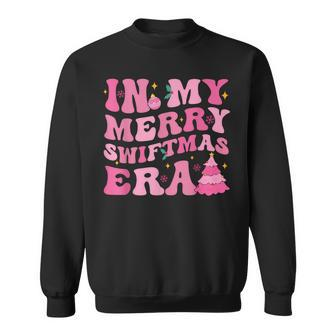 In My Merry Swiftmas Era Christmas Tree Snowflake Xmas Retro Sweatshirt | Mazezy