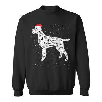 Merry Xmas Cesky Fousek Dog Christmas Sweatshirt | Mazezy