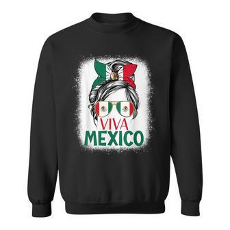Mexico Independence Day Viva Mexican Flag Pride Hispanic Sweatshirt - Seseable