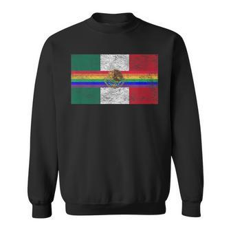 Mexico Lgbtq Gay Pride Day National Flag Mexican Parade Sweatshirt | Mazezy