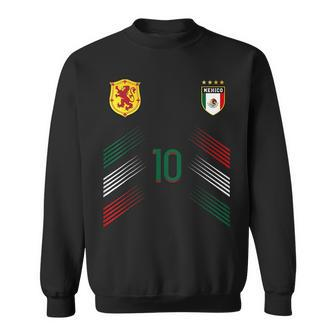 Mexico Soccer Fans Jersey Mexican Flag Football Lovers Sweatshirt - Seseable
