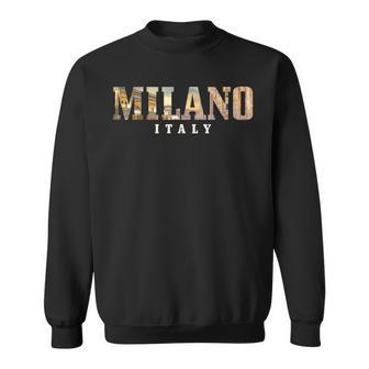 Milano Italia Skyline Italy Italian Souvenir Vintage Sweatshirt - Seseable